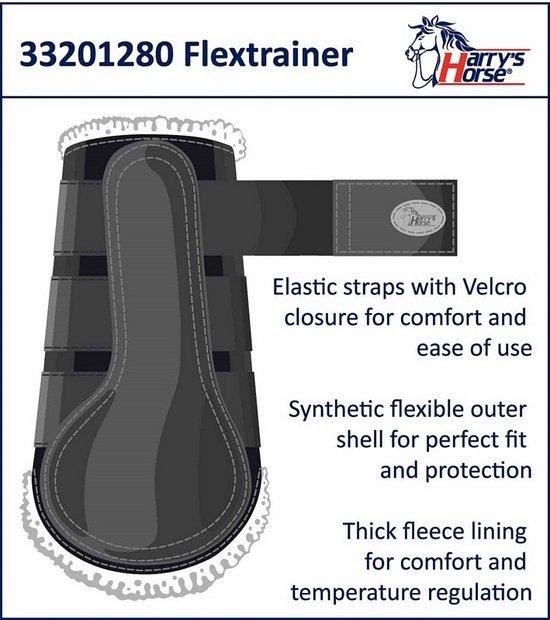 Harry's Horse Flex Trainer - Protecteurs de jambes - Noir - mt. XL