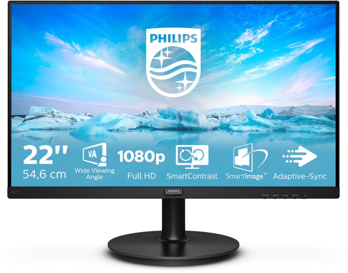 Monitor Philips 221V8/00 215" FHD LED