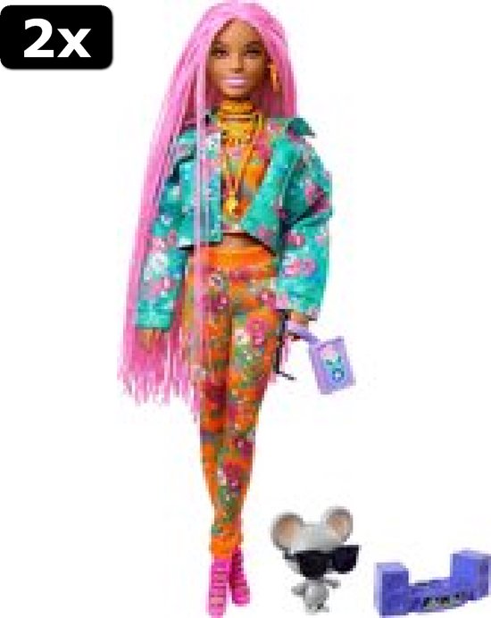 Couscous spade Becks 2x Barbie Extra Doll Roze - Modepop | bol.com