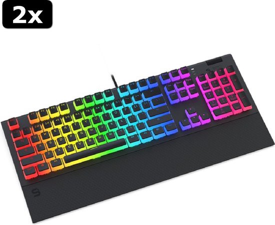 Sounix Gaming Keyboard - Hot Swappable Switch - 70% Mechanisch Qwerty Gaming Toetsenbord 82 Keys Programmeerbaar Foam Touch Rgb Effect Us Qwerty Zwart Sounix Gaming Keyboard - Hot Swappable Switch - 70% Mechanisch Qwerty Gaming Toetsenbord 82 Keys Programmeerbaar Foam Touch Rgb Effect Us Qwerty Zwart