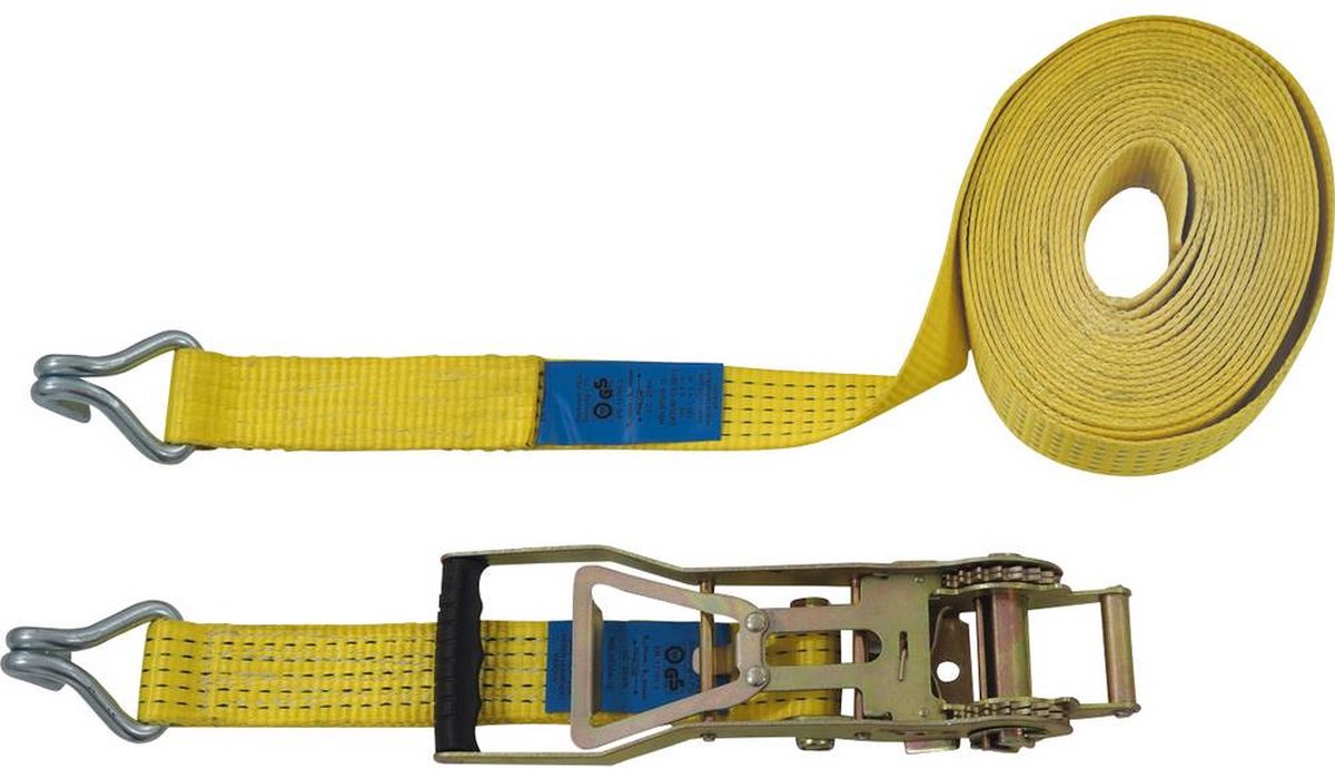 Petex 43193019 Spanband (tweedelig) Trekkracht (lc) vastbinden (enkel/direct)=2500 daN (l x b) 10 m x 50 mm Spanband