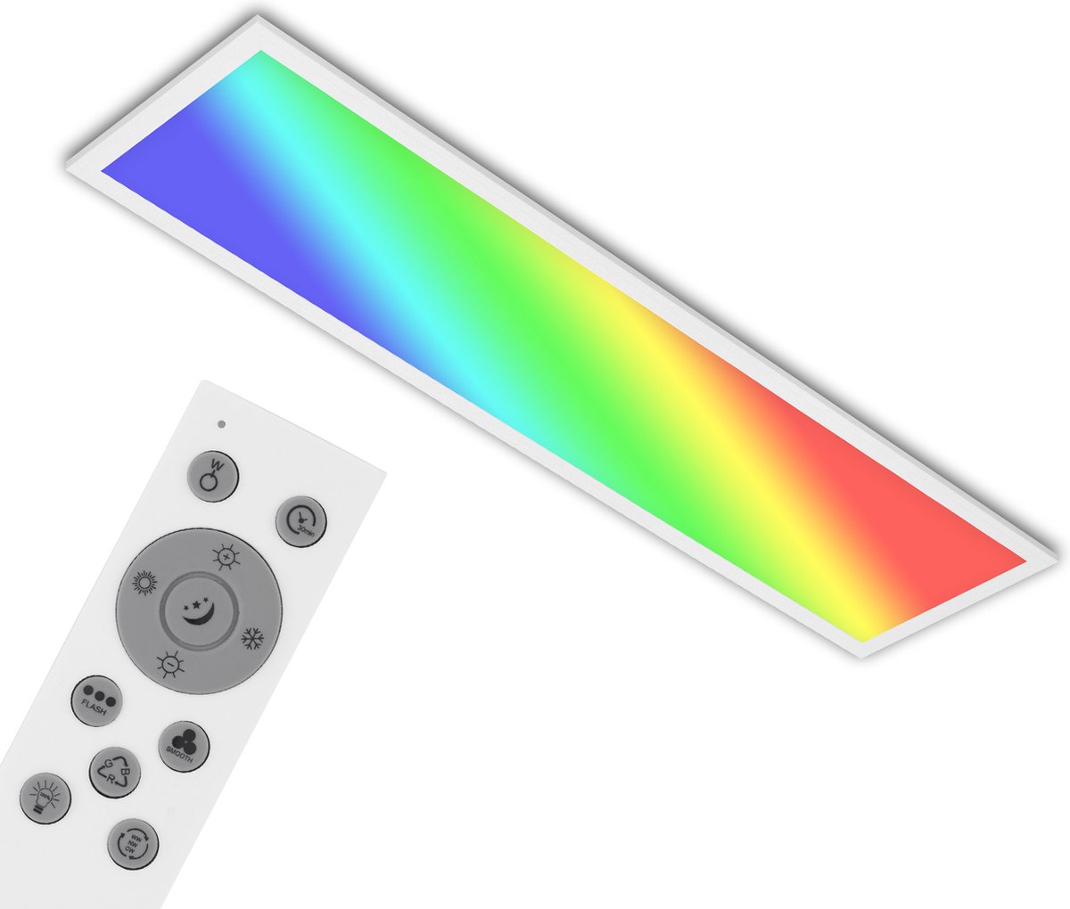 B.K.Licht I Plafonnier LED RGB I Panneau LED ultraplat I Changement de  couleur I Plafonnier