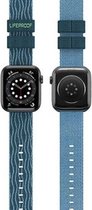 LifeProof Geschikt voor Apple Watch 1 / 2 / 3 / 4 / 5 / 6 / 7 / 8 / 9 / SE / Ultra 49MM / 45MM / 44MM / 42MM Bandje Nylon Blauw