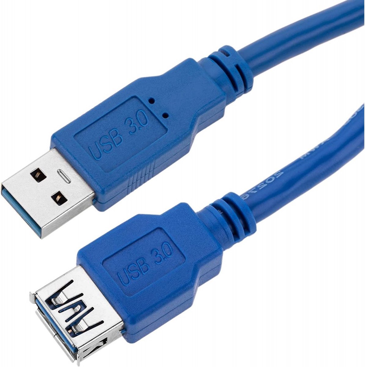 USB 3.0 A M/F USB kabel 2 meter USB 3.2 Gen 1 (3.1 Gen 1) USB A Blauw