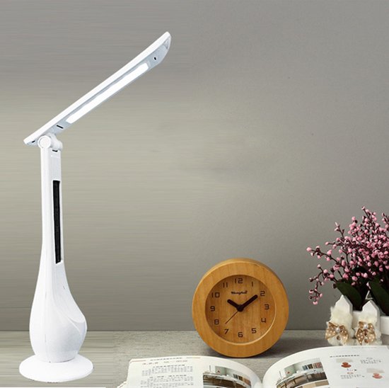 Bureaulamp Klemlamp Leeslamp Bureaulampen Verstelbare Oogbescherming LED Bureaulamp Dimbare Basisschool Bureau Studie Plug-in Slaapzaal Schrijven Leeslamp (Color : White