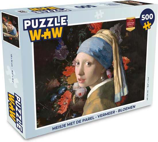 Puzzle Fille à la perle - Vermeer - Fleurs - Puzzle - Puzzle 500 pièces