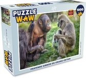 Puzzel Apen - Dieren - Familie - Legpuzzel - Puzzel 1000 stukjes volwassenen