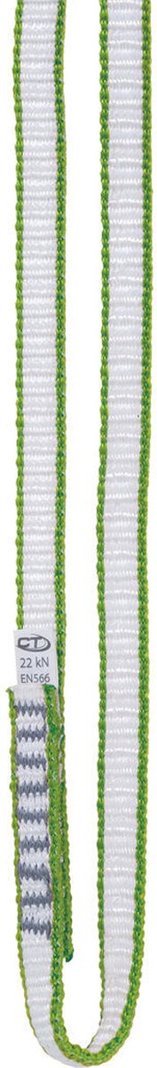 Climbing Technology Looper DY Sling 180cm, wit/groen