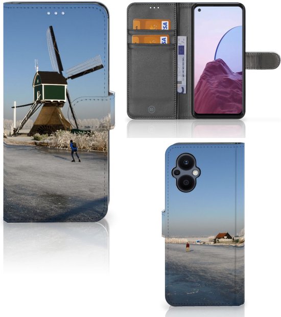 Coque Téléphone OPPO Reno 8 Lite | OnePlus Nord N20 Housse en Cuir Etui de Protection pour Patineurs