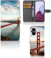 Smartphonehoesje met naam OPPO Reno 8 Lite | OnePlus Nord N20 GSM Hoesje Golden Gate Bridge