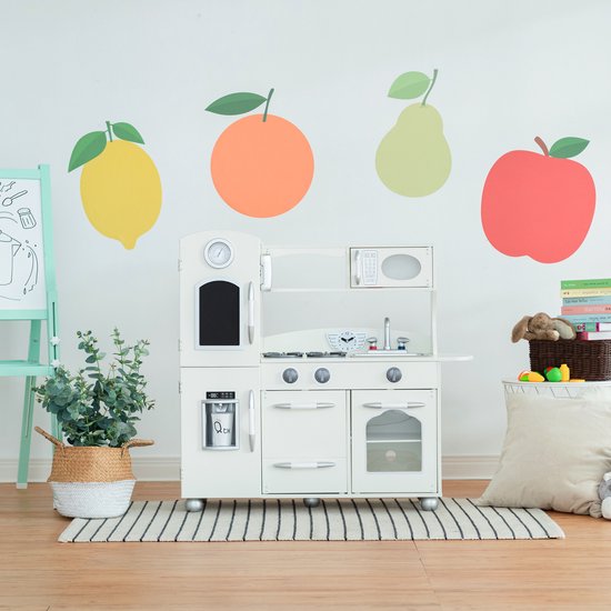Teamson Kids Retro Houten Speelkeuken - Kinderspeelgoed - Rollenspel Speelgoed - Ivoor van Teamson Kids — afbeelding 4