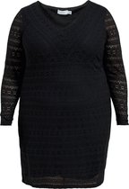 EVOKED VICHIKKA V-NECK L/S DRESS/CUR - NOOS Dames Jurk - Maat 54