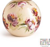 Design Vaas Crush - Fidrio HANDPAINTED - glas, mondgeblazen bloemenvaas - diameter 25 cm