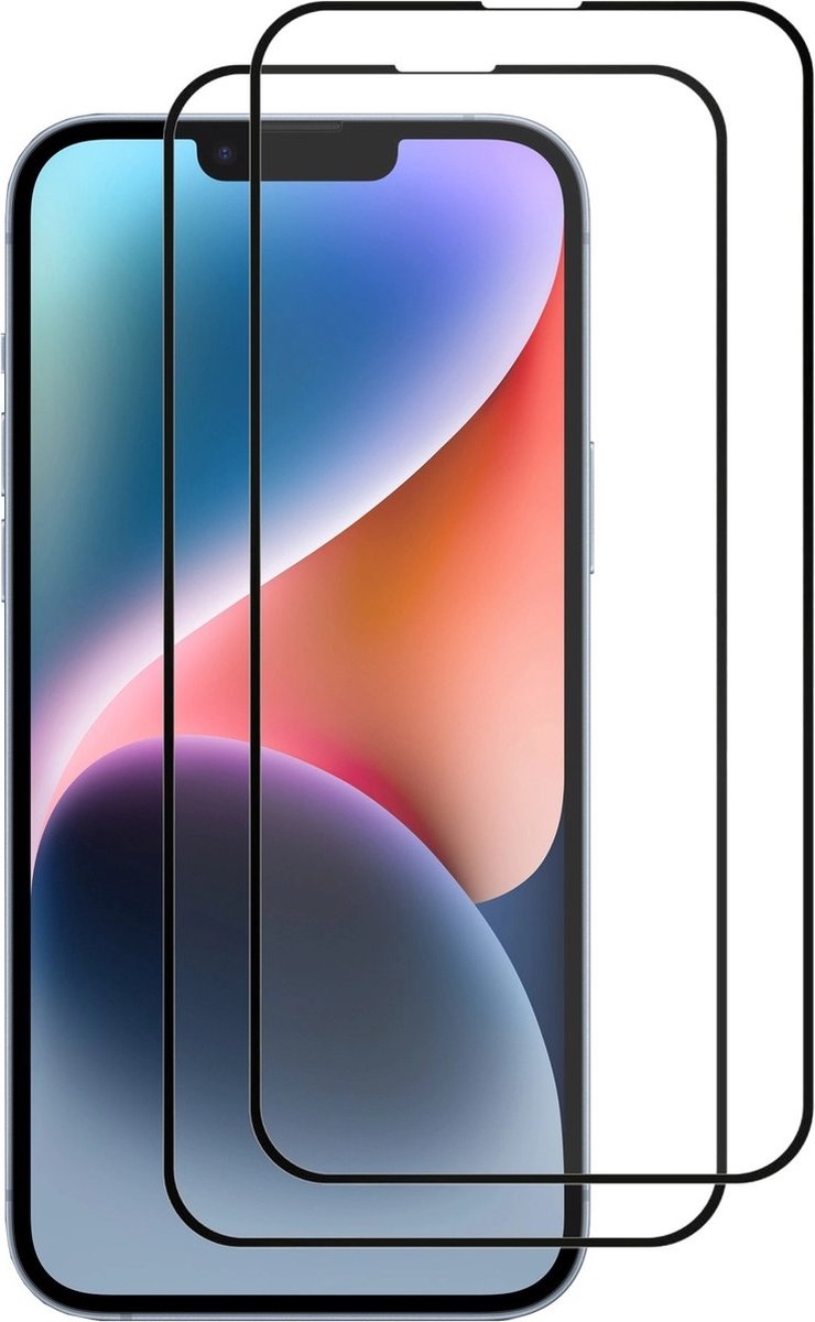 Geschikt voor iPhone 14 Plus Screen Protector Glas 2 Stuks - Full screenprotector Geschikt voor iPhone 14 Plus - Gehard Beschermglas - volledig dekkend - oTronica