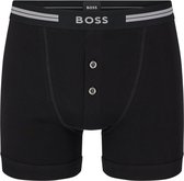 HUGO BOSS Original retro trunk (1-pack) - heren boxer normale lengte met gulp - zwart - Maat: L