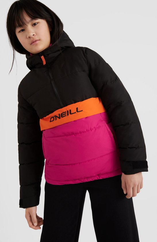 O'Neill Jacket Girls O'RIGINALS PUFFER ANORAK Black Out Color Block 104 - Black Out Color Block 52% Polyester, 48% Polyester recyclé