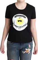 Zwart katoenen Sunny Milano T-shirt met print