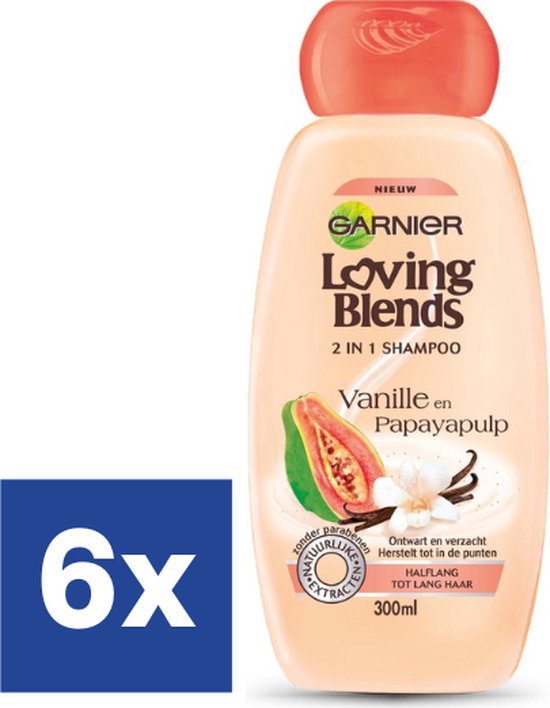 kruipen Grappig merk Garnier Loving Blends Shampoo - Vanille & Papayapulp 300 ml | bol.com