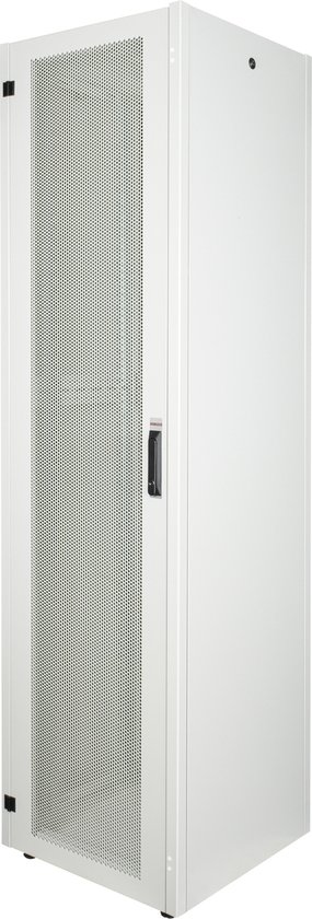 Armoire Rack 19" 2U Profondeur 360 Mm Avec Porte En Verre - Gris RAL7035 Pour Équipement Réseau