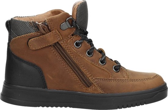 KEQ Veterschoenen Hoog Veterschoenen Hoog - cognac - Maat 27