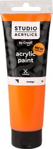 Acrylverf - Oranje Orange (#09) - Semi Dekkend - Creall Studio - 120ml - 1 fles