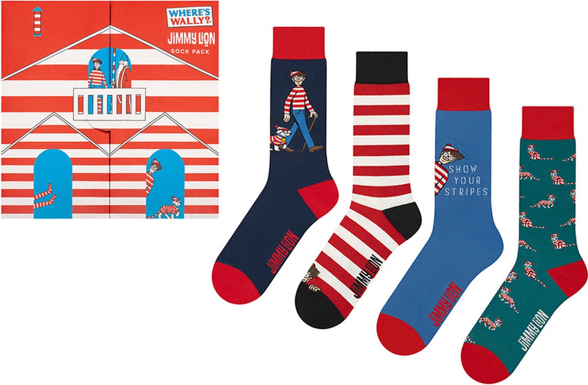 Jimmy Lion where's wally giftbox 4P multi - 41-46