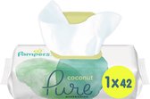 Pampers - Pure Coconut - Billendoekjes - 42 doekjes - 1 x 42