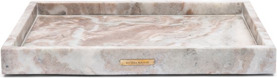 Onafhankelijk dronken Allerlei soorten Riviera Maison Marmer dienblad - L'Avenue Decoration Tray - Grijs - 40x28  cm | bol.com