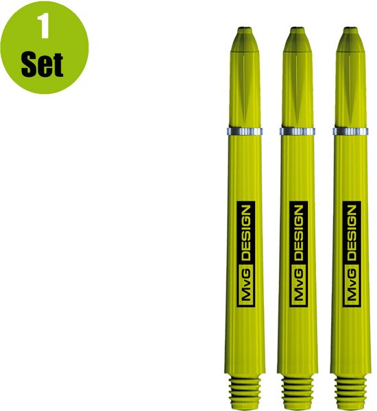 WINMAU - Michael van Gerwen MvG Medium Groen en Zwart - 1 set per verpakking (in totaal 3 Dart schachten) van Winmau — afbeelding 4