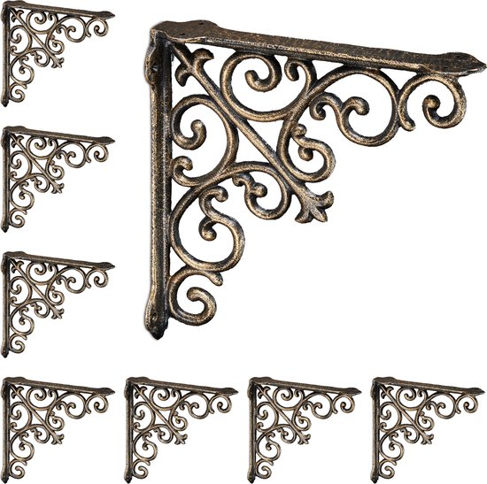 4x Stuks Plankdrager - Plankdragers Aluminium Wit 15 X 20 Cm   Schapdragers   Planksteun   Planksteunen