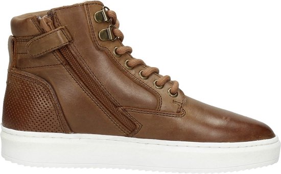 SUB55 Jongens veterschoenen Veterschoenen Hoog - cognac - Maat 34