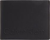 Calvin Klein - Rubberized bifold 5cc w/coin portemonnee - RFID - heren - black