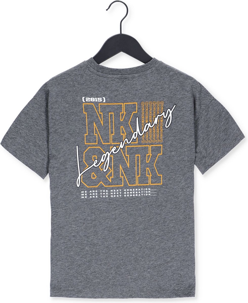 Nik & Nik Legendary T-shirt Polo's & T-shirts Jongens - Polo shirt - Grijs - Maat 140