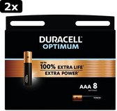 Lot de 2 piles alcalines Duracell Optimum AAA
