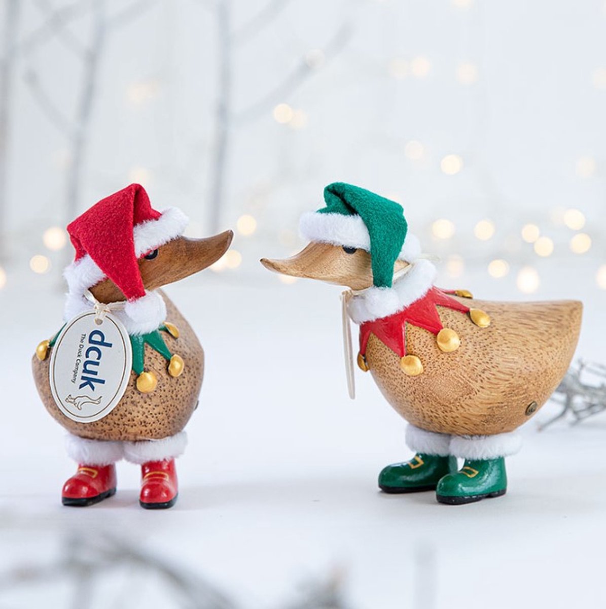 Dcuk - set van kerstkuikens - handgemaakt