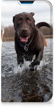 Standcase Hoesje Geschikt voor iPhone 14 Pro Max Smart Cover Honden Labrador