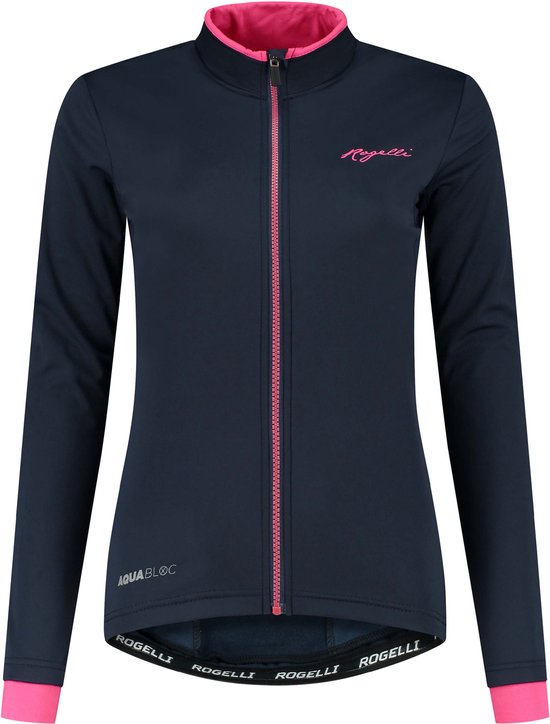 Rogelli de cyclisme Rogelli Essential - Femme - Veste d'hiver - Blauw/ Rose - Taille M