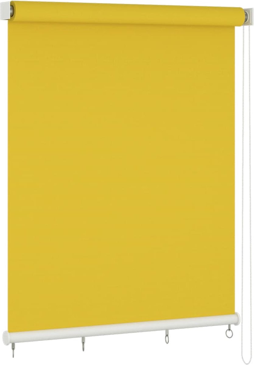 Decoways - Rolgordijn voor buiten 200x140 cm geel