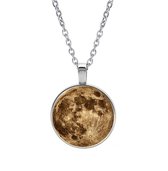 Ketting Glas - Maan Bruin