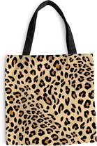Sac Bandoulière - Sac De Plage - Shopper Imprimé Animal - Panthère - Léopard - 45x45 cm - Sac Coton