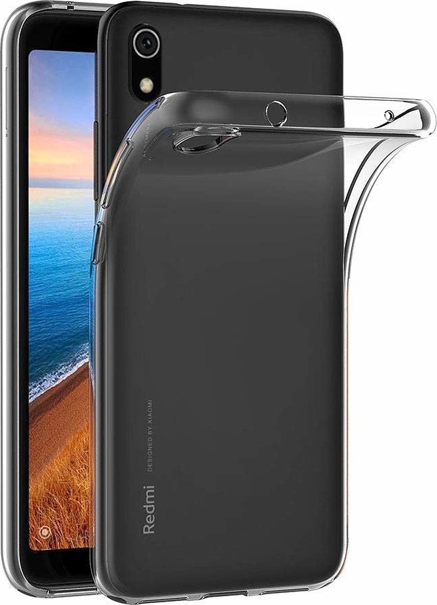 Shock Proof Case - Telefoonhoesje - Doorzichtig Hoesje voor Xiaomi Redmi 7A - Transparant Wit