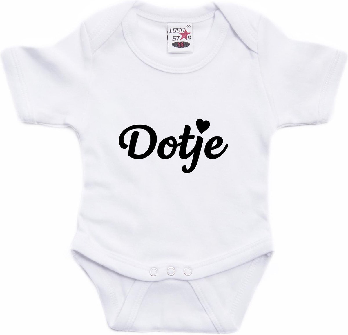 Dotje tekst baby rompertje wit jongens en meisjes - Kraamcadeau - Babykleding 80