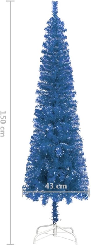 rouw gemeenschap Ophef vidaXL Kerstboom smal 150 cm blauw | bol.com