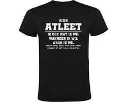 Atletiek grappig Heren T-shirt - Atleet - hardlopen - sprint - estafette - shirt