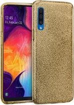 HB Hoesje Geschikt voor Samsung Galaxy A50 & A30s - Glitter Back Cover - Goud
