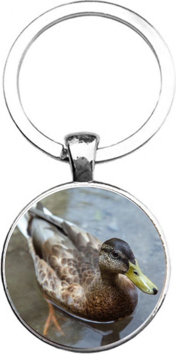 Sleutelhanger Glas - Eend