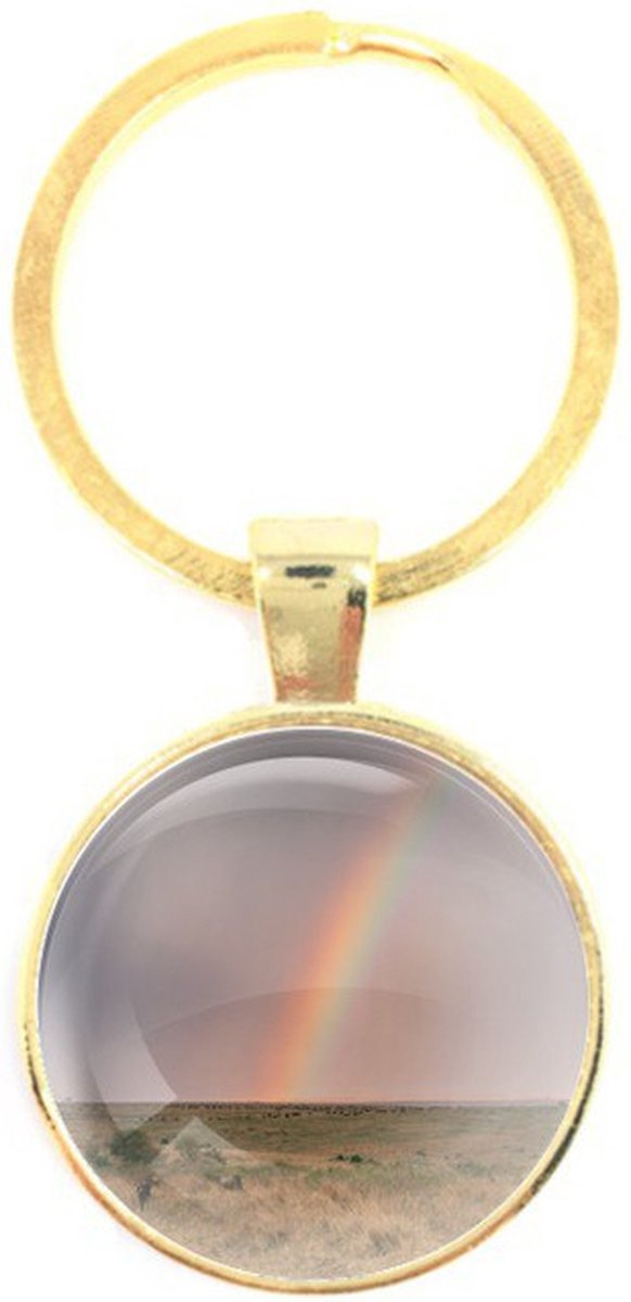 Sleutelhanger Glas - Regenboog