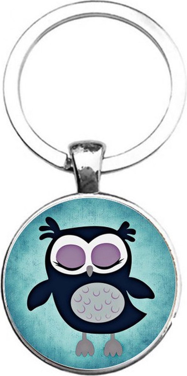 Sleutelhanger Glas - Uil