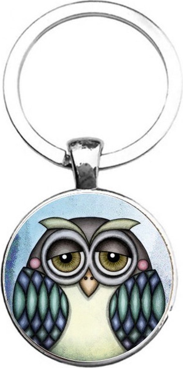 Sleutelhanger Glas - Uil