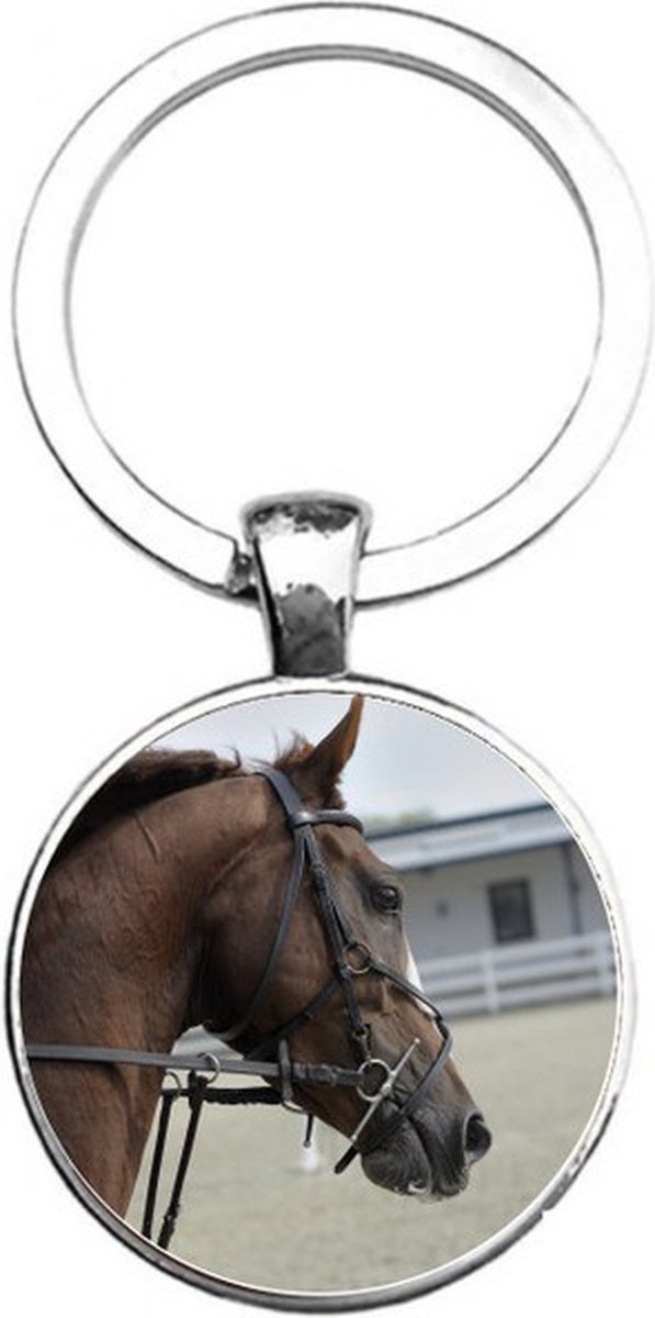Sleutelhanger Glas - Paard